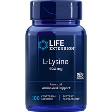 Life Extension L-Lysine 620mg, 100 vege capsules (Expiry Dec 2022)
